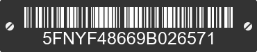 2009 HONDA Pilot 5FNYF48669B026571 VIN decoded