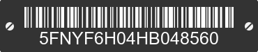2017 HONDA Pilot 5FNYF6H04HB048560 VIN decoded