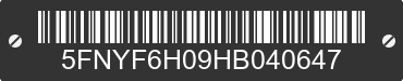 2017 HONDA Pilot 5FNYF6H09HB040647 VIN decoded