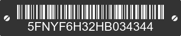 2017 HONDA Pilot 5FNYF6H32HB034344 VIN decoded