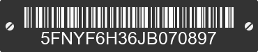 2018 HONDA Pilot 5FNYF6H36JB070897 VIN decoded