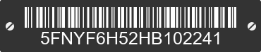2017 HONDA Pilot 5FNYF6H52HB102241 VIN decoded