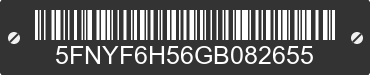 2016 HONDA Pilot 5FNYF6H56GB082655 VIN decoded