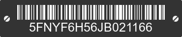 2018 HONDA Pilot 5FNYF6H56JB021166 VIN decoded