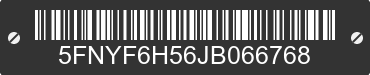 2018 HONDA Pilot 5FNYF6H56JB066768 VIN decoded