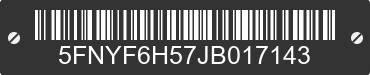 2018 HONDA Pilot 5FNYF6H57JB017143 VIN decoded