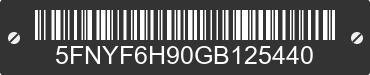 2016 HONDA Pilot 5FNYF6H90GB125440 VIN decoded
