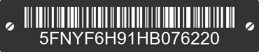 2017 HONDA Pilot 5FNYF6H91HB076220 VIN decoded