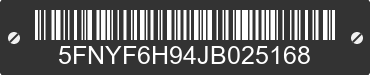 2018 HONDA Pilot 5FNYF6H94JB025168 VIN decoded
