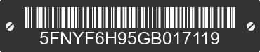 2016 HONDA Pilot 5FNYF6H95GB017119 VIN decoded