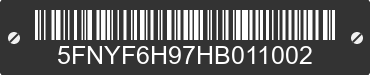 2017 HONDA Pilot 5FNYF6H97HB011002 VIN decoded