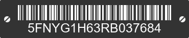 2024 HONDA Pilot 5FNYG1H63RB037684 VIN decoded