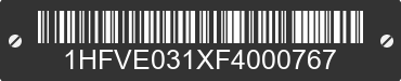 2015 HONDA Pioneer 1HFVE031XF4000767 VIN decoded