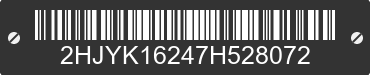2007 HONDA Ridgeline 2HJYK16247H528072 VIN decoded