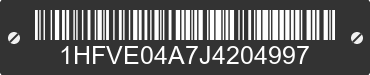 2018 HONDA SXS1000M (Pioneer 1000) 1HFVE04A7J4204997 VIN decoded