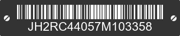 2007 HONDA VT750 (Shadow Spirit 750) JH2RC44057M103358 VIN decoded