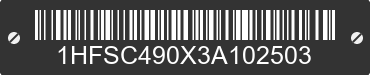 2003 HONDA VTX1800R (VTX) 1HFSC490X3A102503 VIN decoded