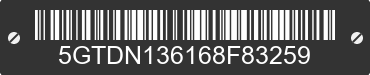 2006 HUMMER H3 5GTDN136168F83259 VIN decoded