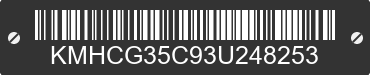 2003 HYUNDAI Accent KMHCG35C93U248253 VIN decoded