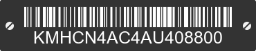 2010 HYUNDAI Accent KMHCN4AC4AU408800 VIN decoded