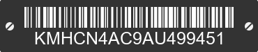 2010 HYUNDAI Accent KMHCN4AC9AU499451 VIN decoded
