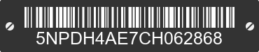2012 HYUNDAI Elantra 5NPDH4AE7CH062868 VIN decoded