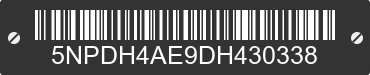 2013 HYUNDAI Elantra 5NPDH4AE9DH430338 VIN decoded