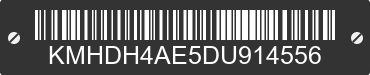 2013 HYUNDAI Elantra KMHDH4AE5DU914556 VIN decoded