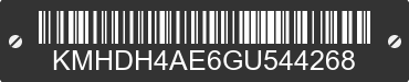 2016 HYUNDAI Elantra KMHDH4AE6GU544268 VIN decoded