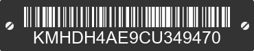 2012 HYUNDAI Elantra KMHDH4AE9CU349470 VIN decoded