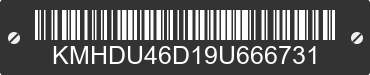 2009 HYUNDAI Elantra KMHDU46D19U666731 VIN decoded