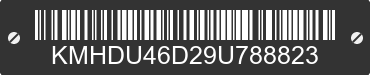 2009 HYUNDAI Elantra KMHDU46D29U788823 VIN decoded