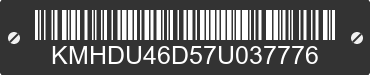 2007 HYUNDAI Elantra KMHDU46D57U037776 VIN decoded