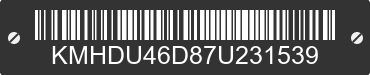 2007 HYUNDAI Elantra KMHDU46D87U231539 VIN decoded