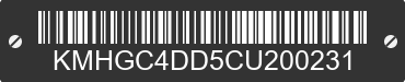 2012 HYUNDAI Genesis KMHGC4DD5CU200231 VIN decoded
