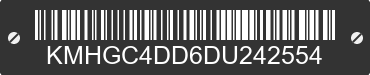 2013 HYUNDAI Genesis KMHGC4DD6DU242554 VIN decoded
