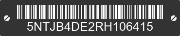 2024 HYUNDAI Santa Cruz 5NTJB4DE2RH106415 VIN decoded