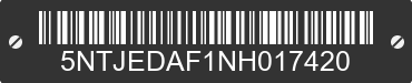 2022 HYUNDAI Santa Cruz 5NTJEDAF1NH017420 VIN decoded