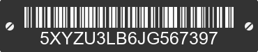 2018 HYUNDAI Santa Fe Sport 5XYZU3LB6JG567397 VIN decoded