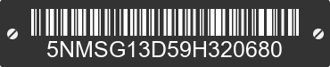2009 HYUNDAI Santa Fe 5NMSG13D59H320680 VIN decoded