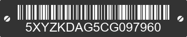 2012 HYUNDAI Santa Fe 5XYZKDAG5CG097960 VIN decoded