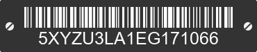 2014 HYUNDAI Santa Fe 5XYZU3LA1EG171066 VIN decoded