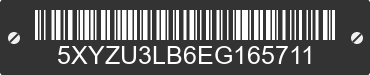 2014 HYUNDAI Santa Fe 5XYZU3LB6EG165711 VIN decoded