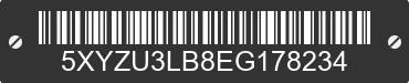 2014 HYUNDAI Santa Fe 5XYZU3LB8EG178234 VIN decoded