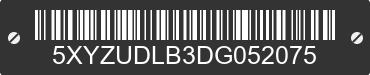 2013 HYUNDAI Santa Fe 5XYZUDLB3DG052075 VIN decoded