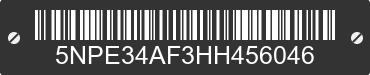 2017 HYUNDAI Sonata 5NPE34AF3HH456046 VIN decoded