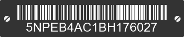 2011 HYUNDAI Sonata 5NPEB4AC1BH176027 VIN decoded