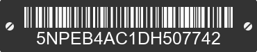 2013 HYUNDAI Sonata 5NPEB4AC1DH507742 VIN decoded