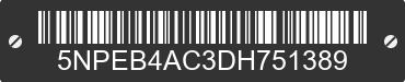 2013 HYUNDAI Sonata 5NPEB4AC3DH751389 VIN decoded