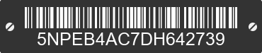 2013 HYUNDAI Sonata 5NPEB4AC7DH642739 VIN decoded